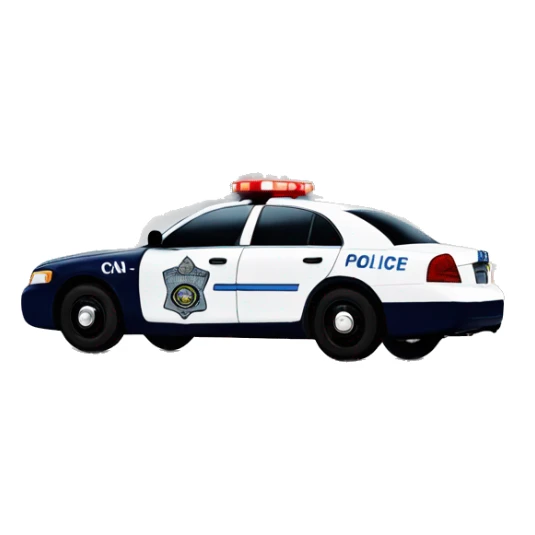 toronto police car with cn tower sticker