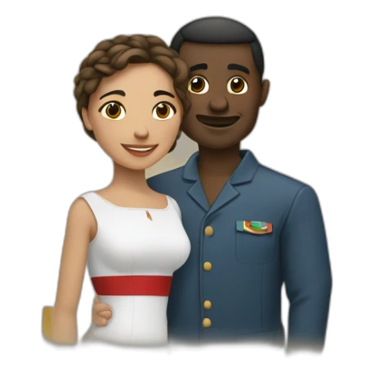 Un sénégalais et un portugais sticker