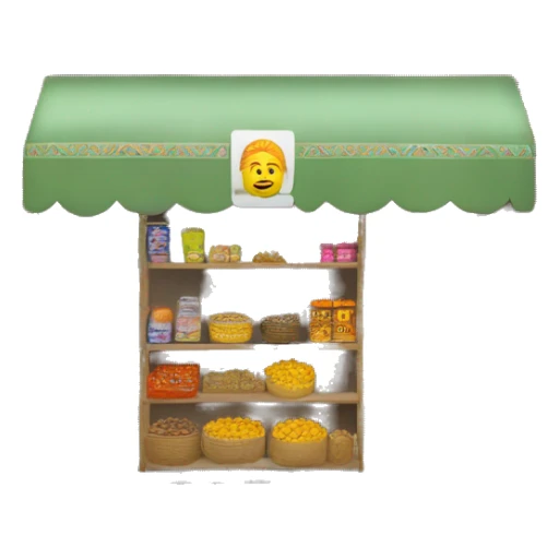 local indian kirana shop - minimal yet clearly recognizable sticker