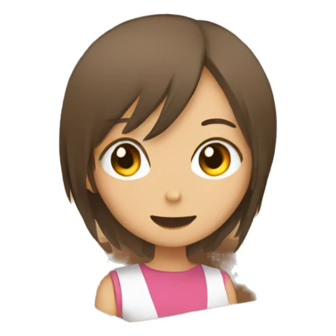 Cardboard box with an anime girl in it. sticker