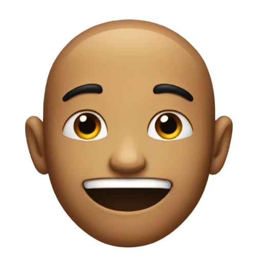 smirk with chin raised and eyes looking to the left sticker