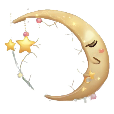 Sparkly moon-and-stars-galaxy-dreamcatcher sticker