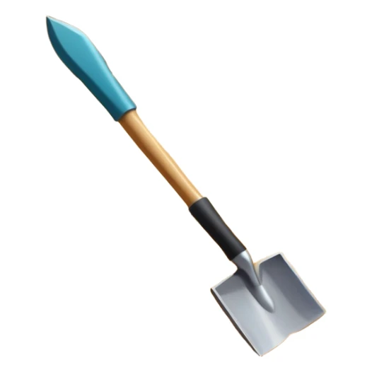 An icon showing archaeological tools like a trowel, brush, and pickaxe placed on sandy ground, with an Egyptian pyramid in the background. The design symbolizes excavation and discovery of ancient history, blending tools and iconic landmarks. Transparent background. sticker