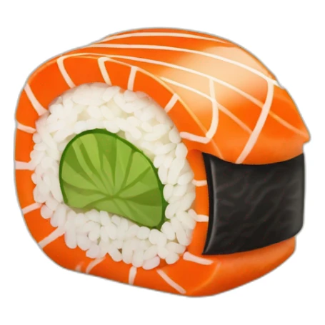 Un sushi qui mange un sushi sticker