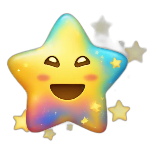 Star, bright sticker
