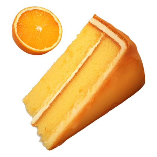 Greek orange cake on a plate sticker