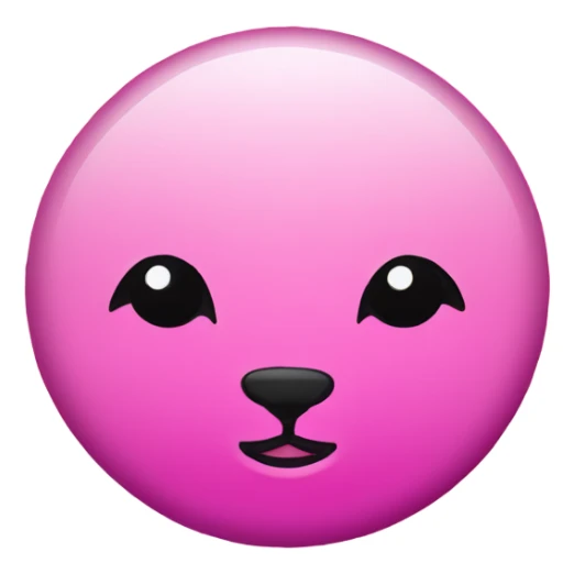 Pink ombre seal with glitter sticker