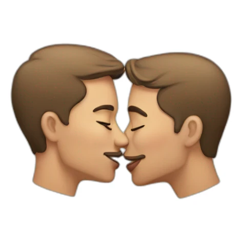 Gay kiss sticker