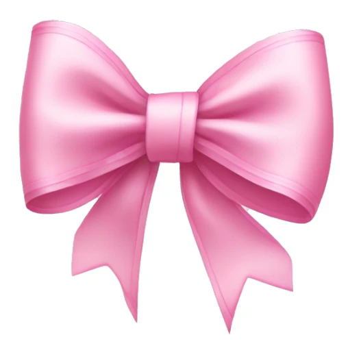 light pink ribbon bow sticker