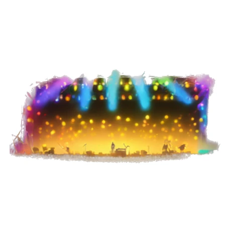 Colourful concert lights and sounds sticker