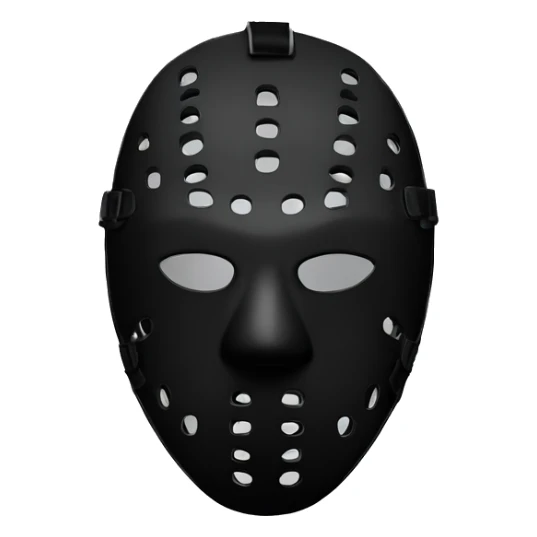 Black hockey mask，kanye we s t sticker