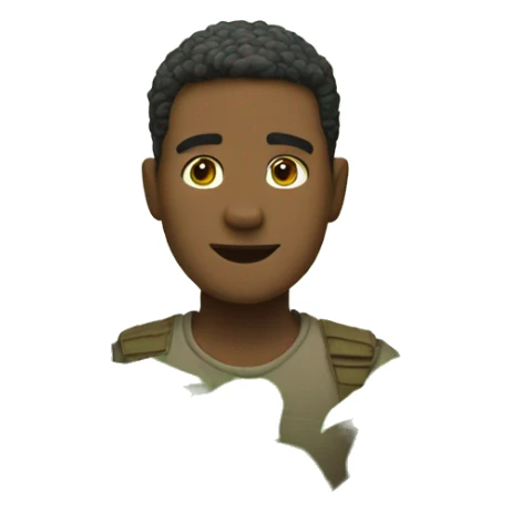 white man sitting inside of a bush peeking out sticker