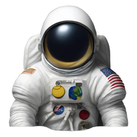 leonardo da vinci astronaut moon flag sticker