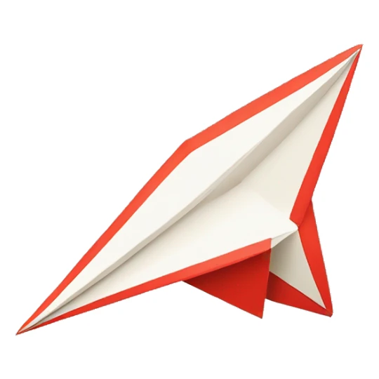 A-Paper-Airplane-in-pop-art-style facing right sticker