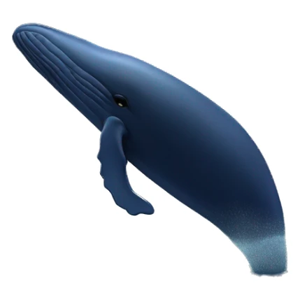 "A majestic whale swimming under a starry night sky with a crescent moon and gentle waves."
 sticker