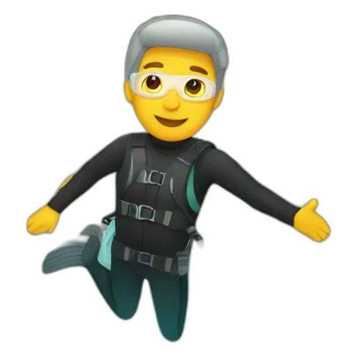 man pretending to scuba dive in a duck pond sticker