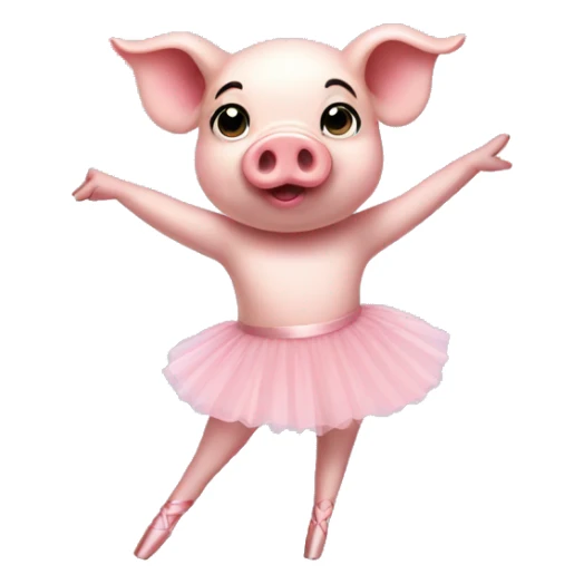 en pointe pig sticker