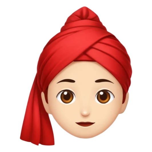 Koyu kırmızı kurdele sticker