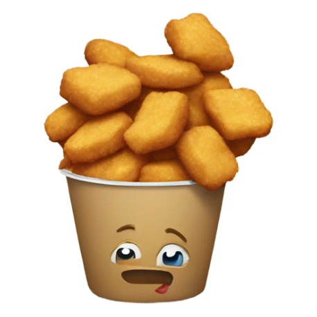 McDonald’s nuggets in the trash sticker