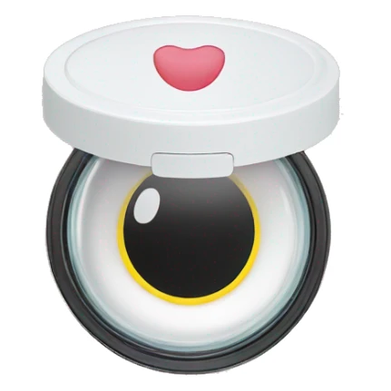 dual compartment screw-top prescription contact lens case sticker