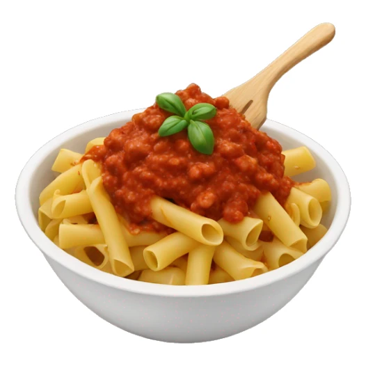 pasta with meat sauce in a bowl  sticker