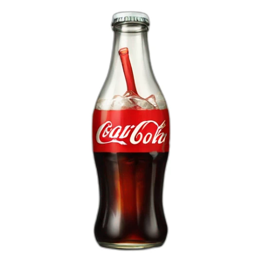 Vintage glass Diet coke sticker