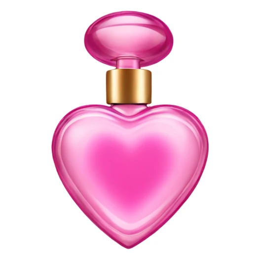 Pink heart shaped perfume  sticker