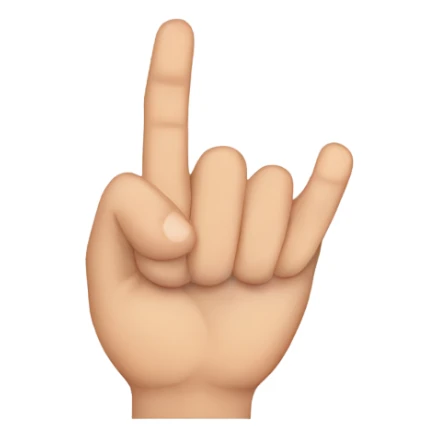 cross your ring and your middle finger and make a circle with your thumb and your pointer finger sticker