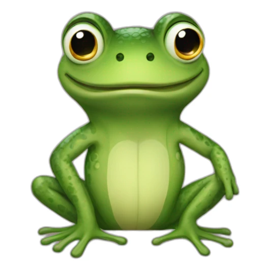 Frosch Krokodil lange nase sticker