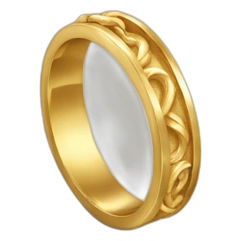 Gold ring fadded sticker