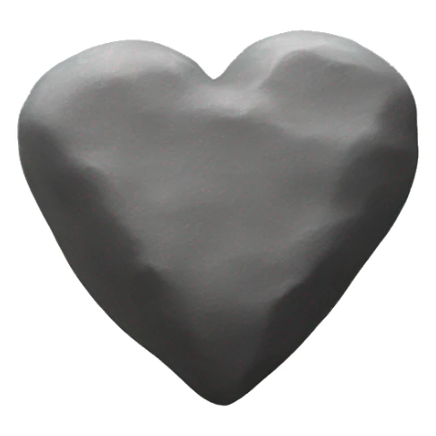 Create a heart shaped rock. Demonstrating a person whose heart is a rock and doesn’t feel anything sticker