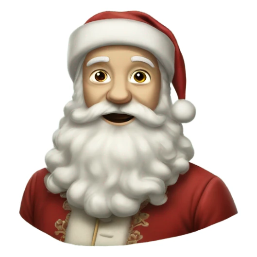 Realistic Victorian Christmas santa  sticker