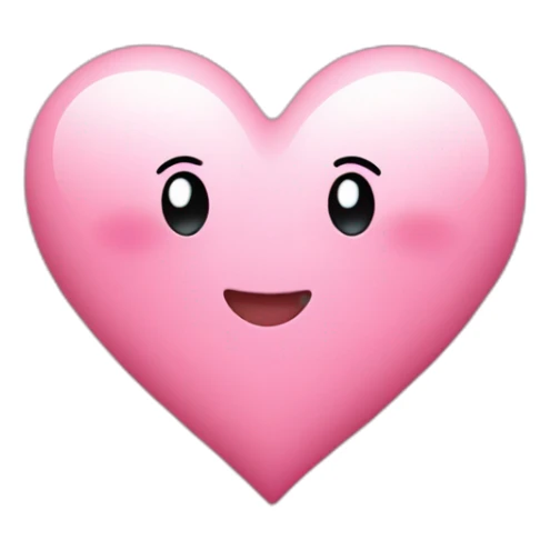 heart pink with stars sticker