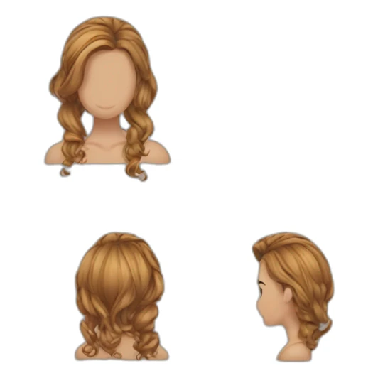 A girl chuck hair sticker