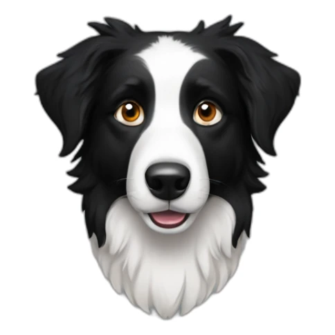 a Border collie in game of thones sticker