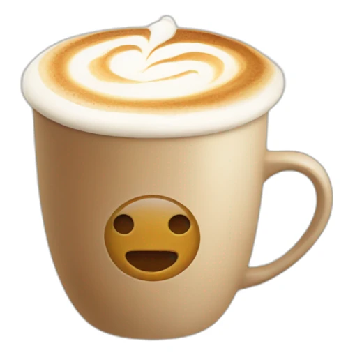 a cup of cappuccino with immobiliare.it logo drawn with the cream sticker