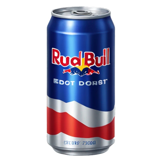 blue red bull energy drink sticker