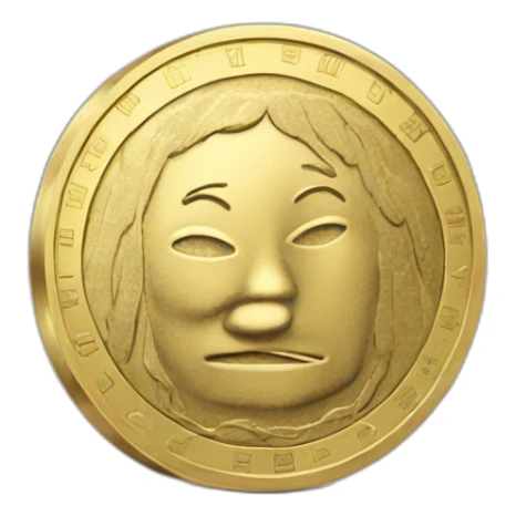 coin of money sticker