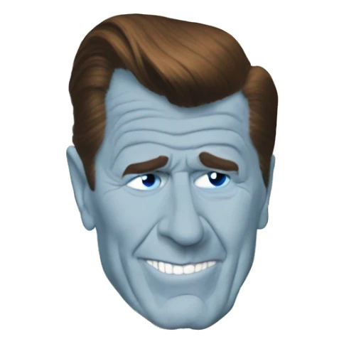 Ronald Reagan is scared blue eyes sticker