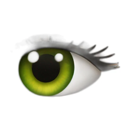 brunette Jennifer Lawrence with Green eyes sticker