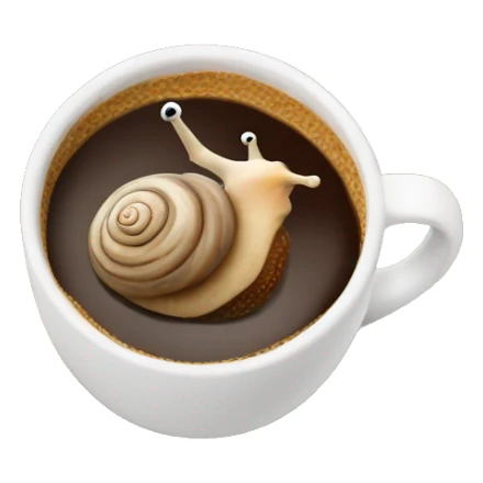 Snail enjoying a coffee to go with a knitted scarf sticker
