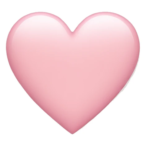 Light pink heart sticker