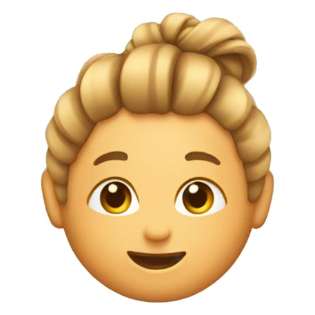 hairtie emoji that is a tan rubber band sticker