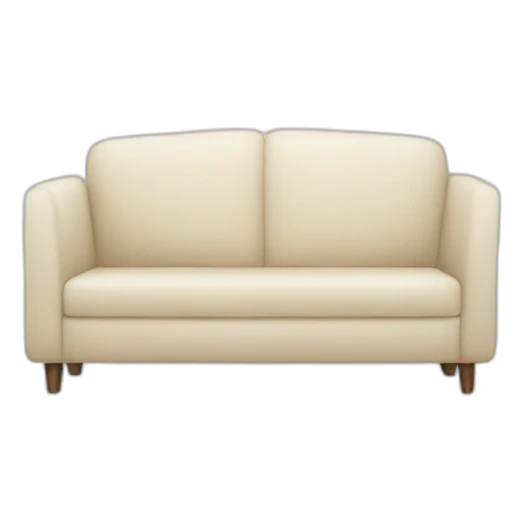 minimalist furniture with smile sticker