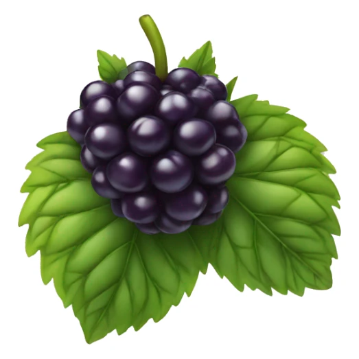 blackberry fruit with eye and smile sticker