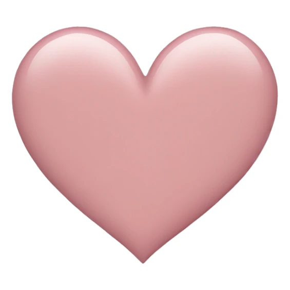 dusty pink heart emoji sticker