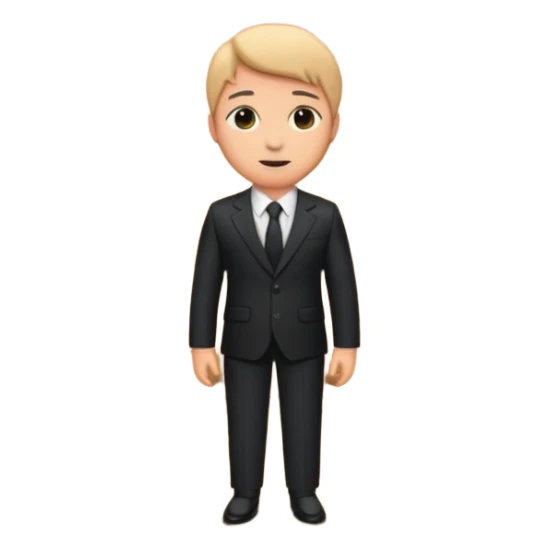 presenter on theater wooden stage, whole body sticker
