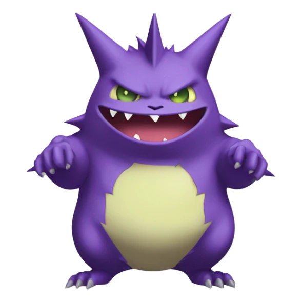 Gengar-Sableye-Genesect-Gliscor-Noibat-Fakemon Full body sticker