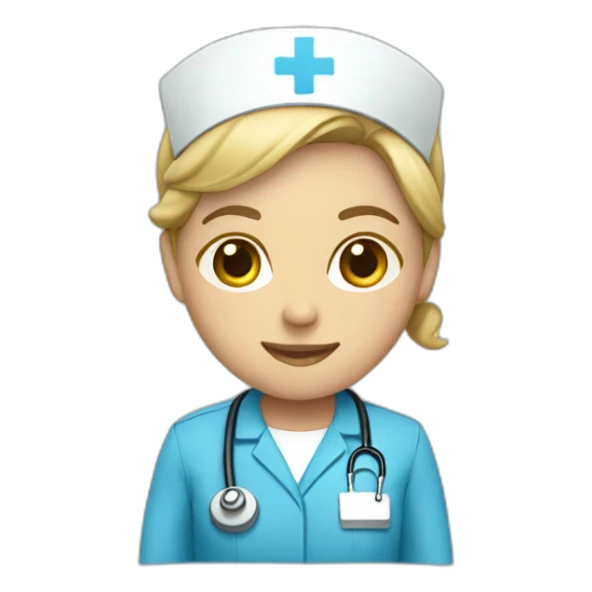 Nurse blue suit sticker