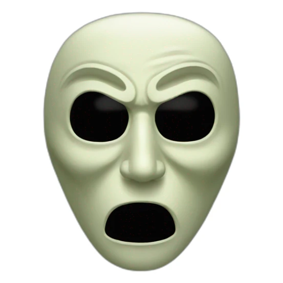 The mask of scream sticker